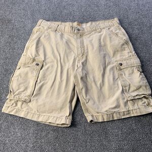 Carhartt Cargo Shorts Mens 38 Relaxed Fit Utility Brown 10” Inseam